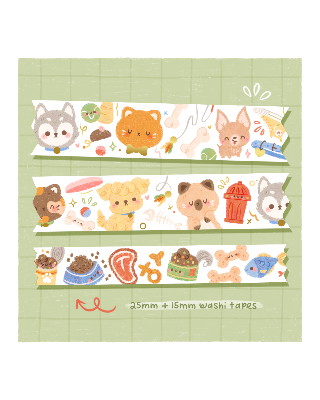 Pet Washi Tape – Kitschy Kawaii