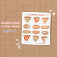 Pizza Mini Sticker Sheet