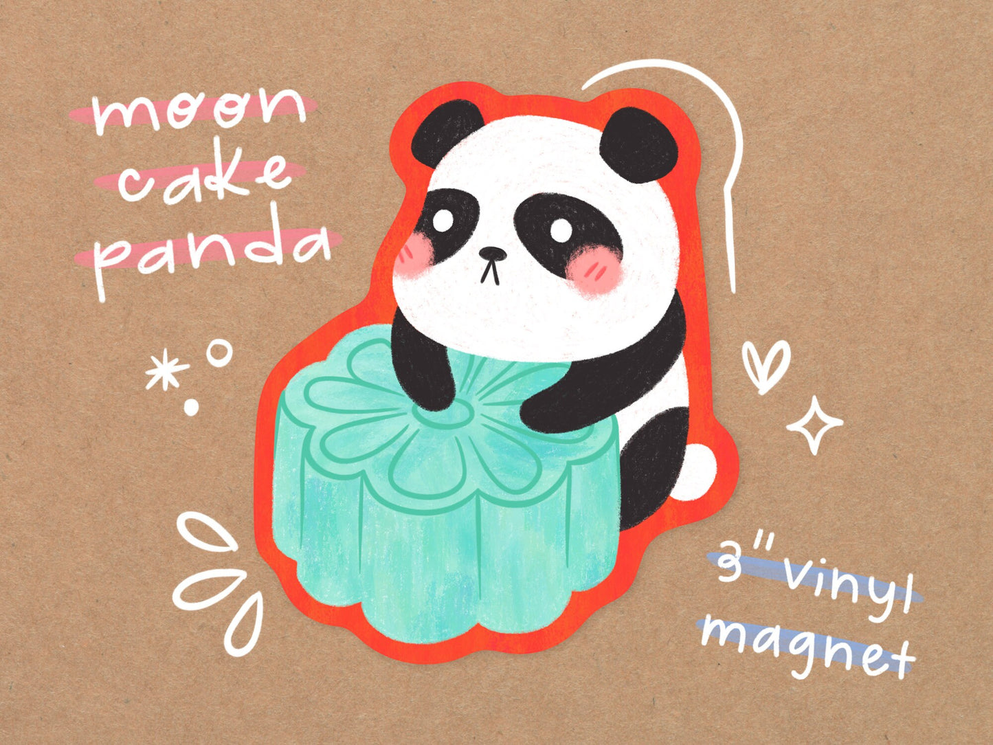 Panda Vinyl Magnet
