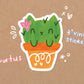 Cactus Kitty Vinyl Sticker