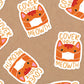 COVID Kitty Vinyl Sticker