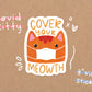 COVID Kitty Vinyl Sticker