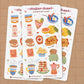 Breakfast Sticker Sheet