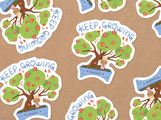 Keep Growing Vinyl Magnet