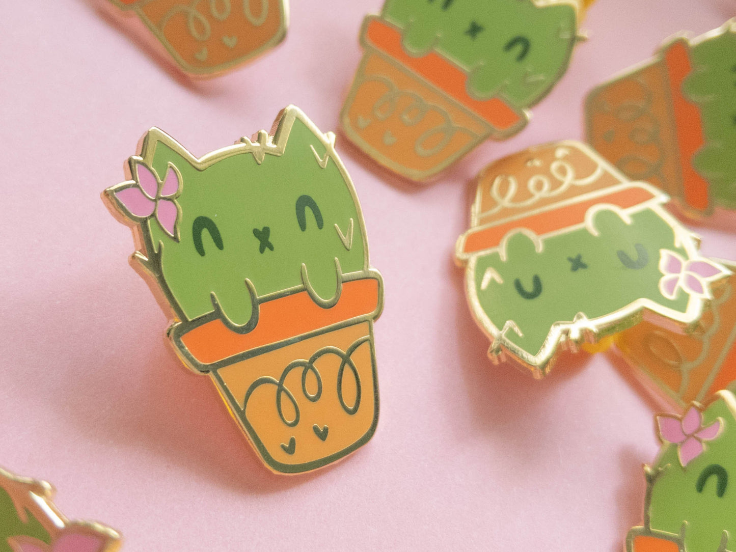 Cactus Kitty Enamel Pin