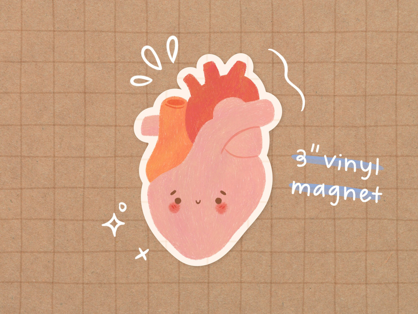 Heart Vinyl Magnet