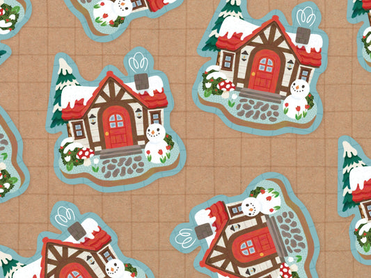 Winter Animal Crossing Vinyl Sticker