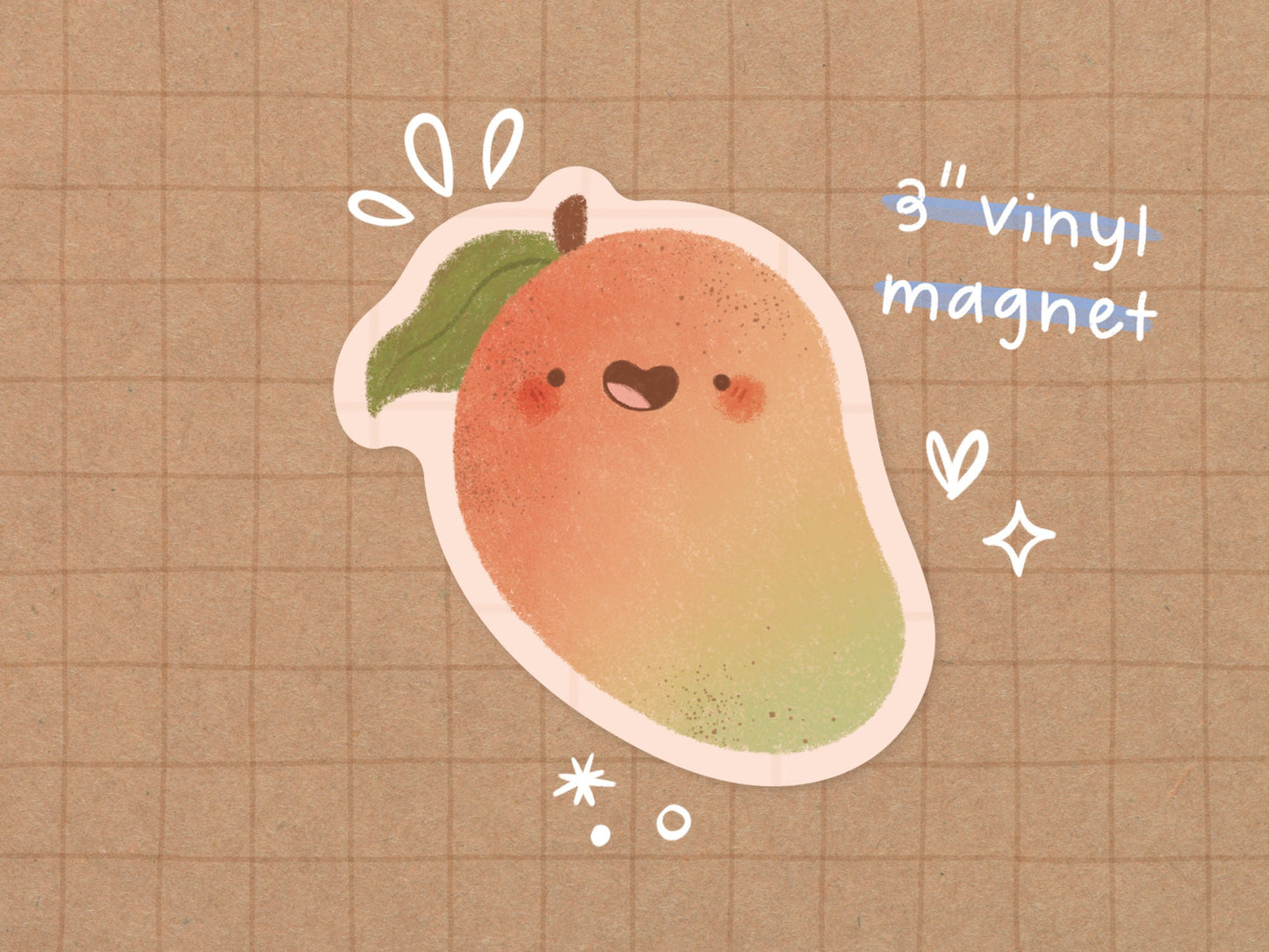 Mango Vinyl Magnet