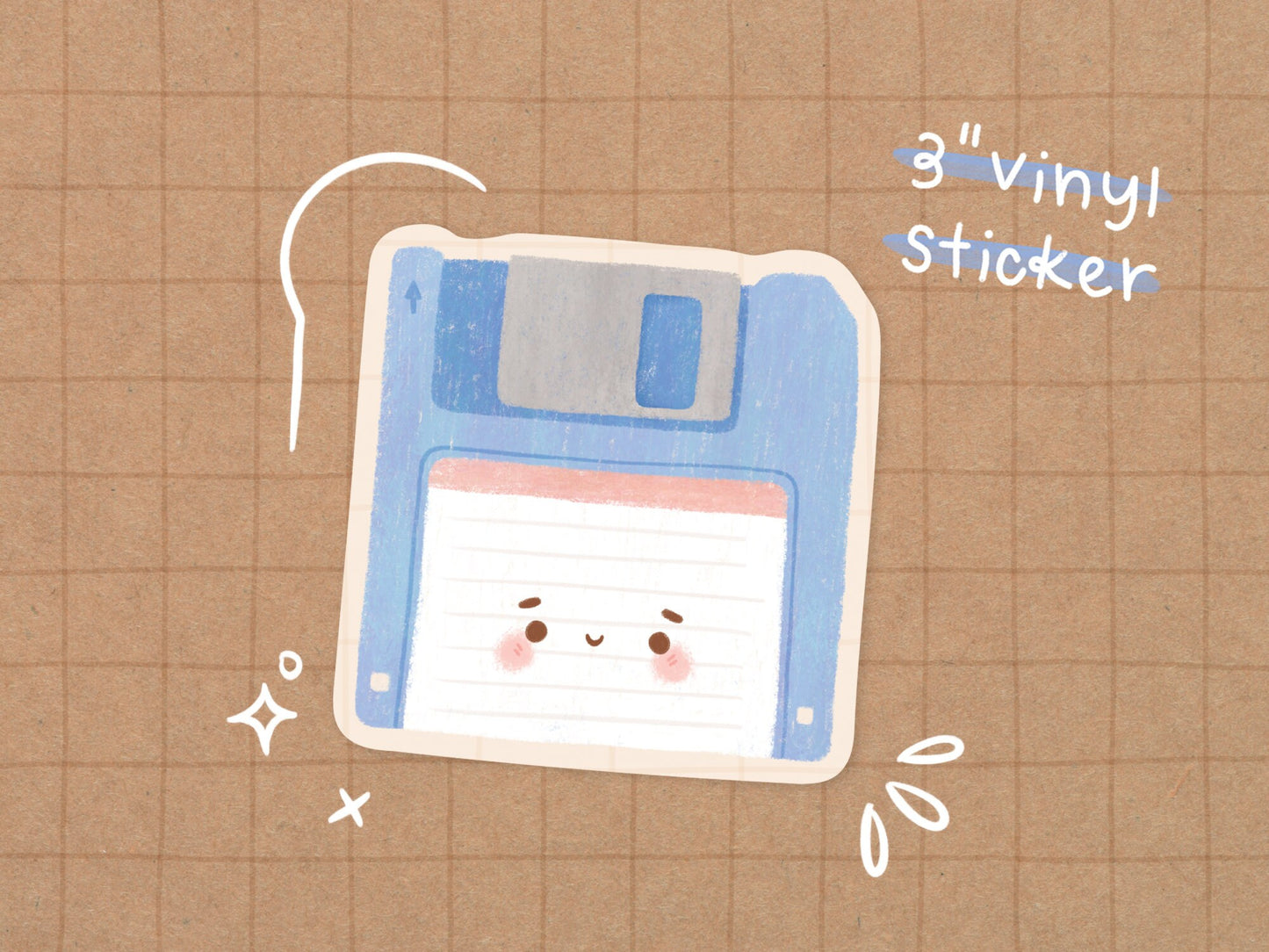 Floppy Disk Vinyl Sticker