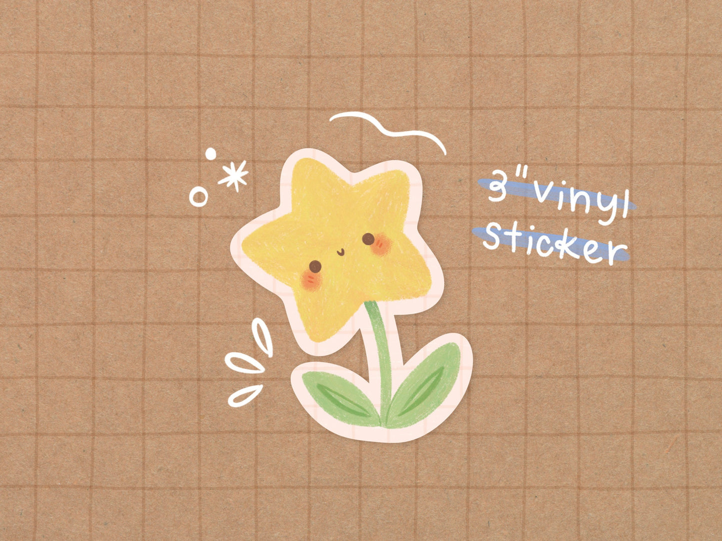 Star Flower Vinyl Sticker
