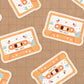 Cassette Tape Vinyl Sticker