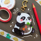 Mooncake Panda Shaker Keychain
