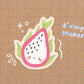 Dragon Fruit Vinyl Sticker