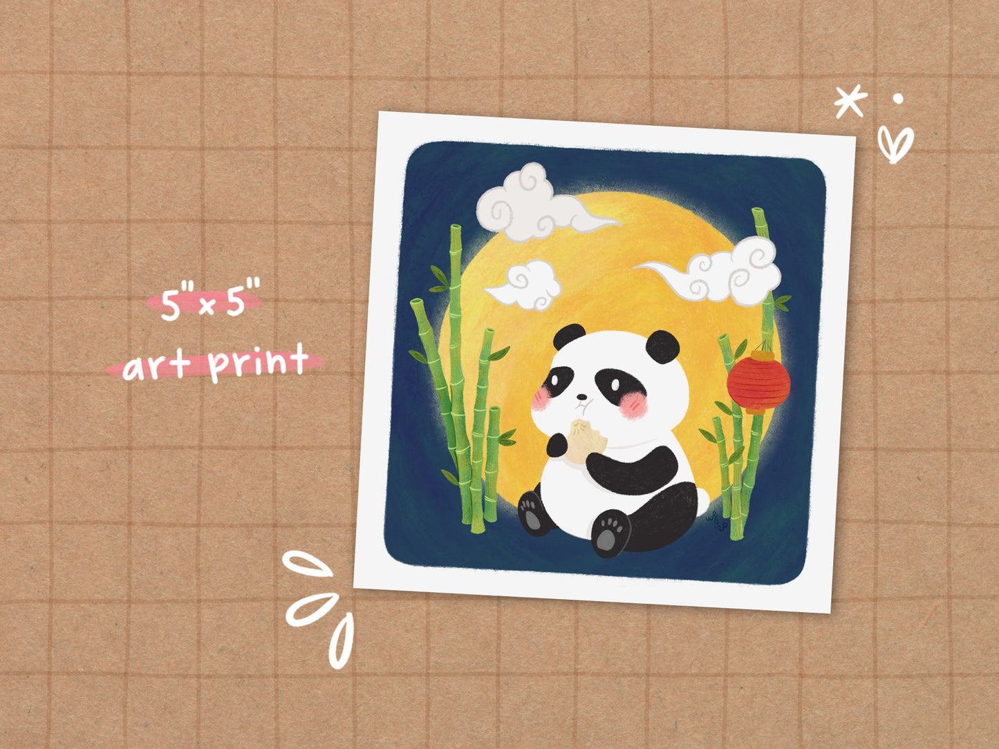 Dumpling Panda Art Print