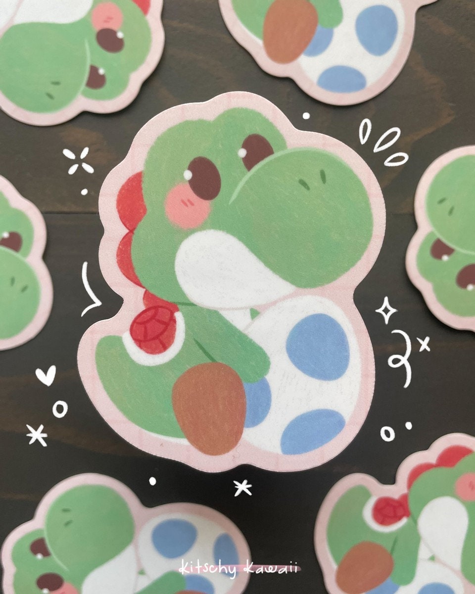 Green Yoshi Vinyl Magnet