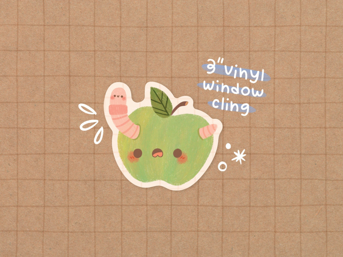 Apple Window Cling