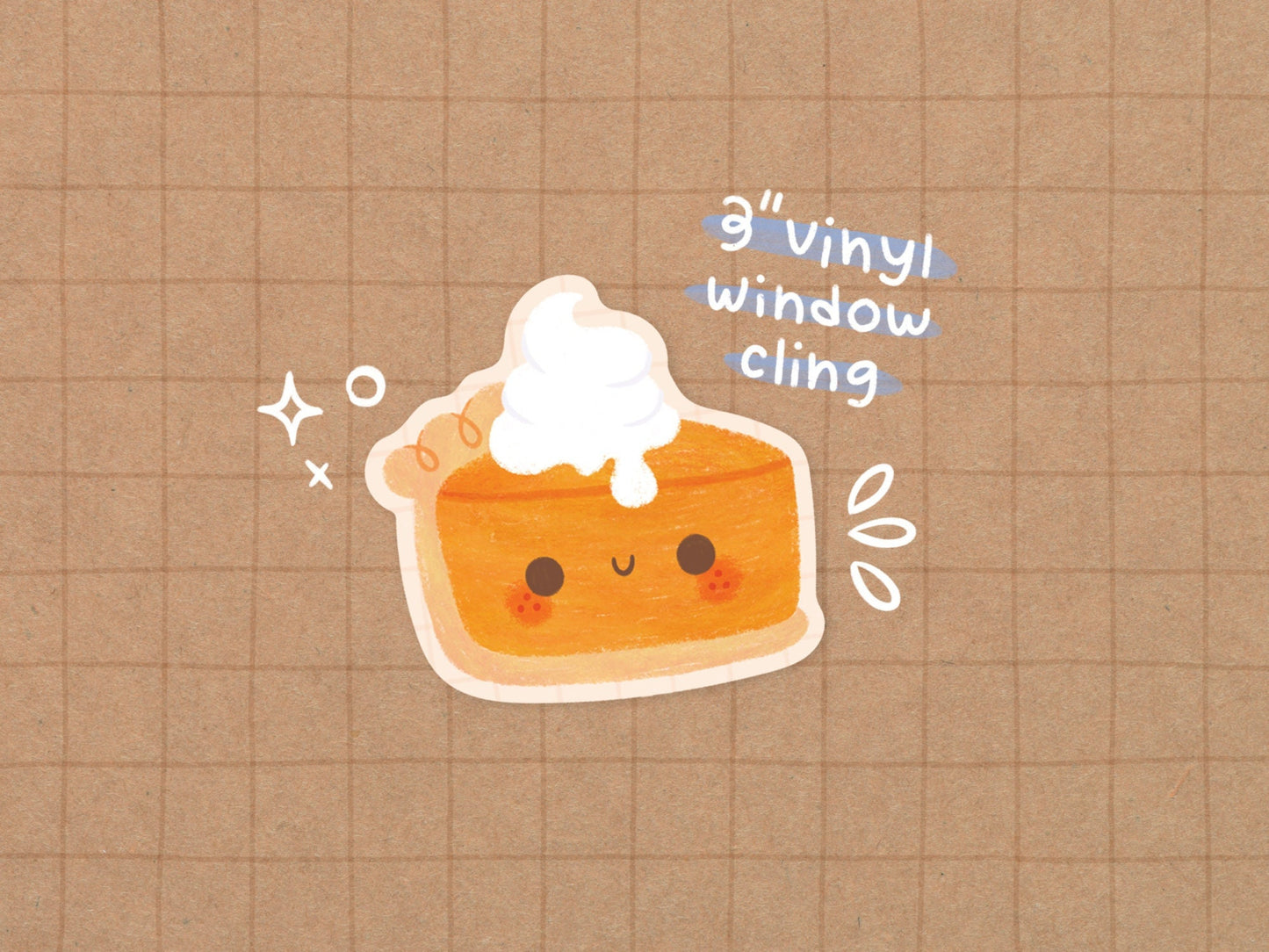 Pumpkin Pie Window Cling