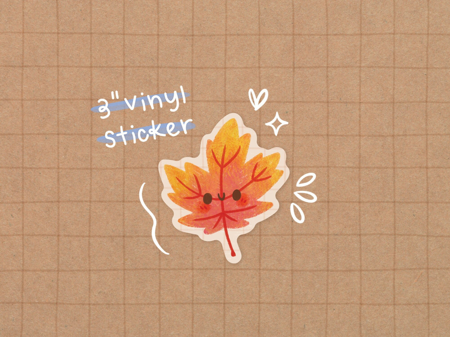 Autumn Leaf Vinyl Sticker