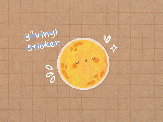 Moon Vinyl Sticker