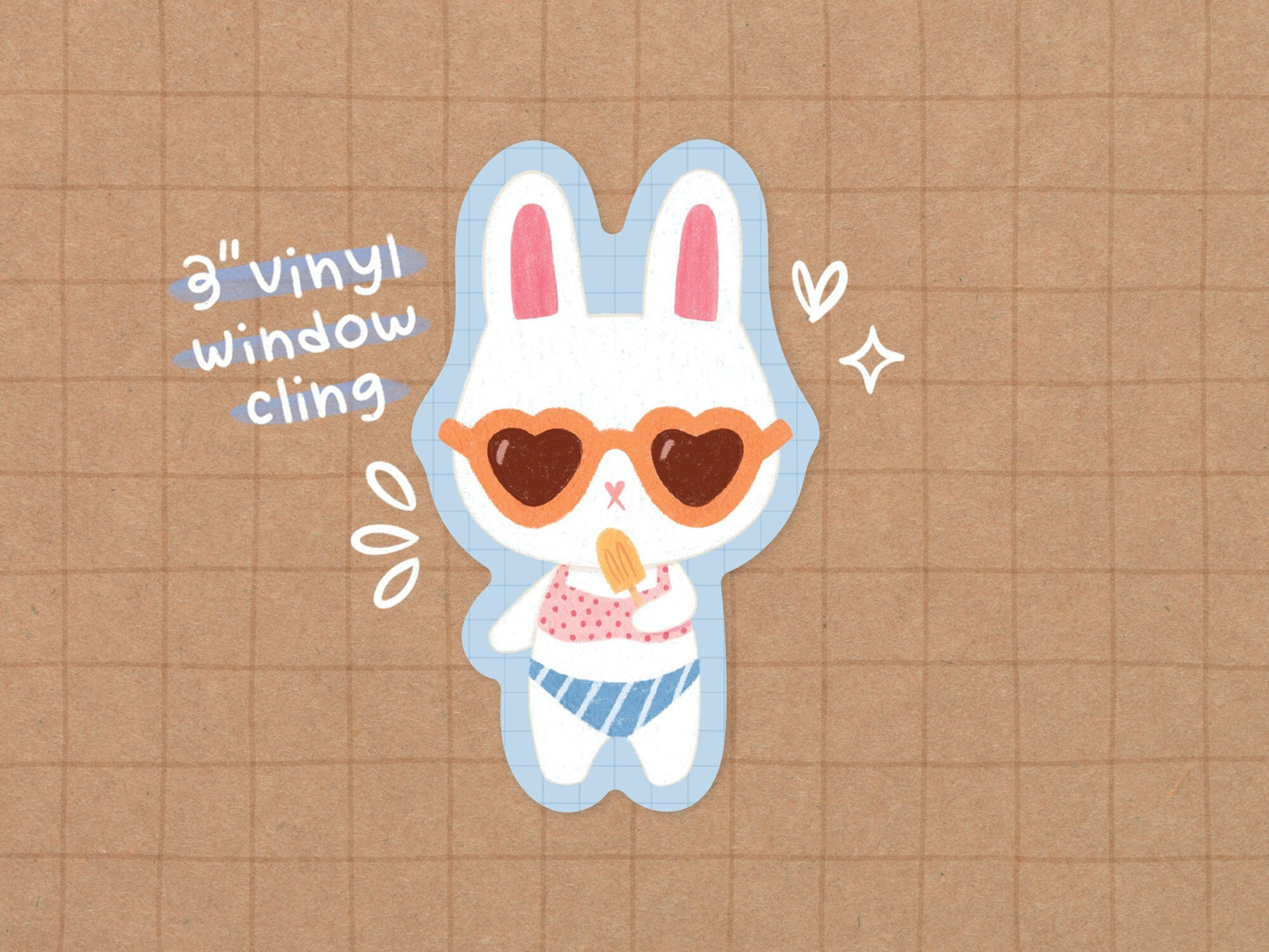 Sun Bunny Window Cling