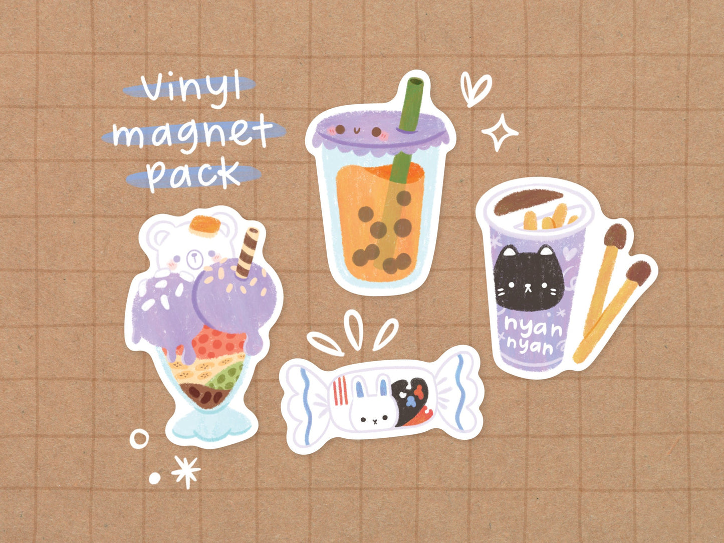 Asian Snacks Magnet Pack A
