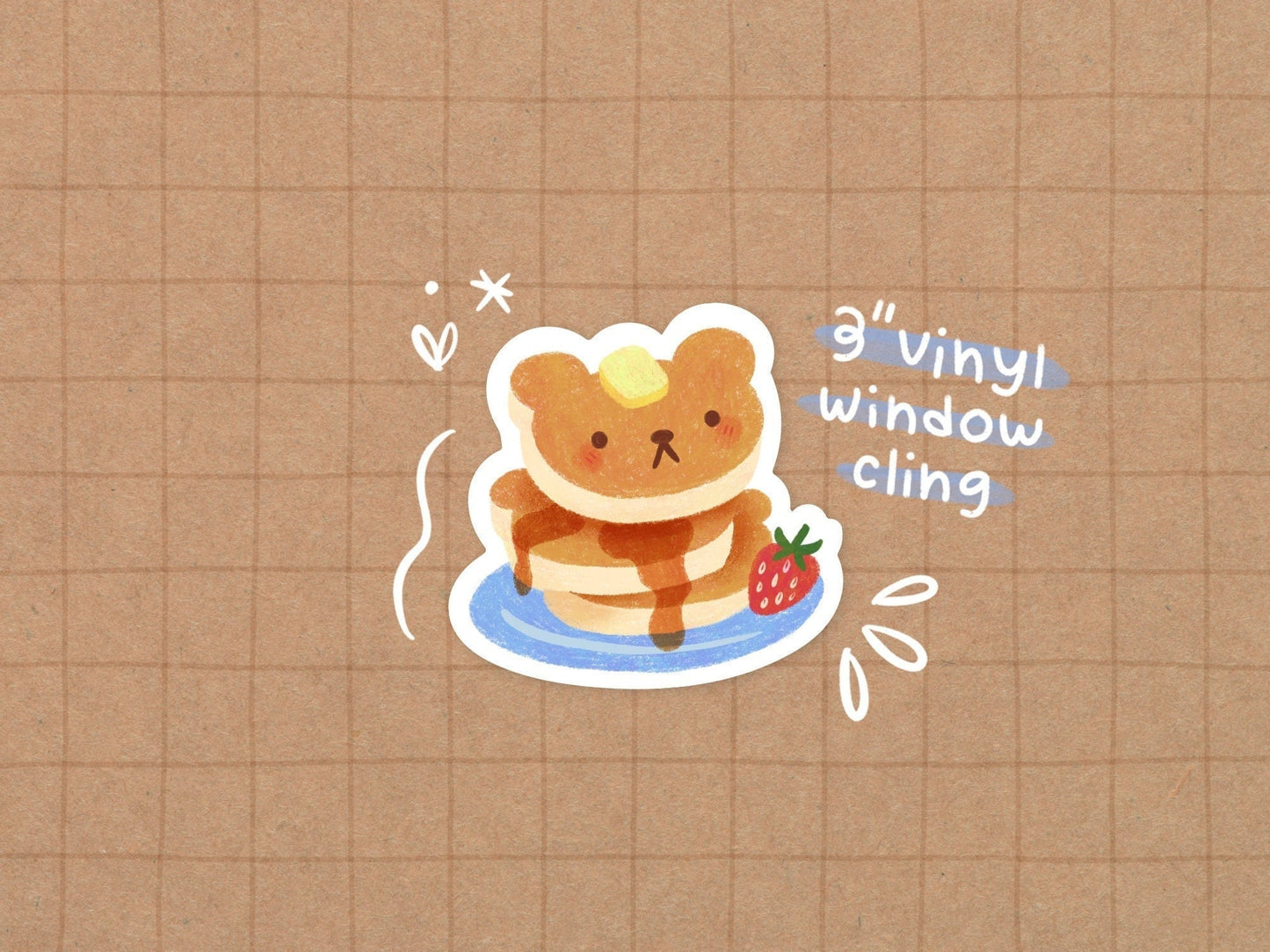 Pancake Bear Window Cling