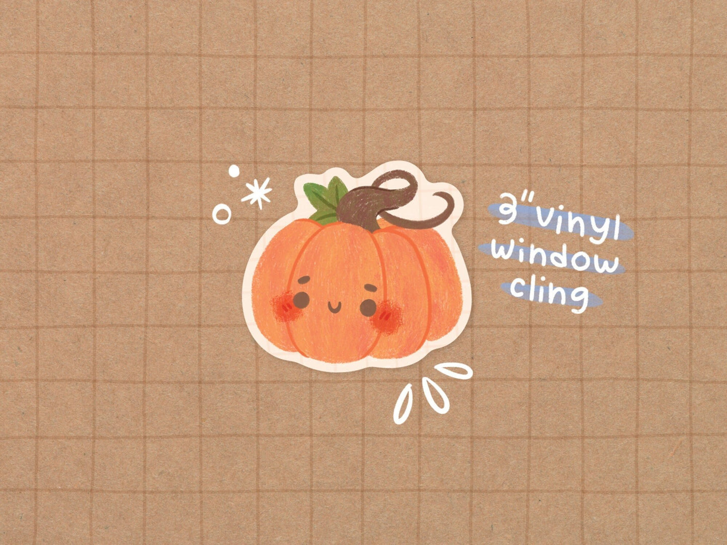 Pumpkin Window Cling