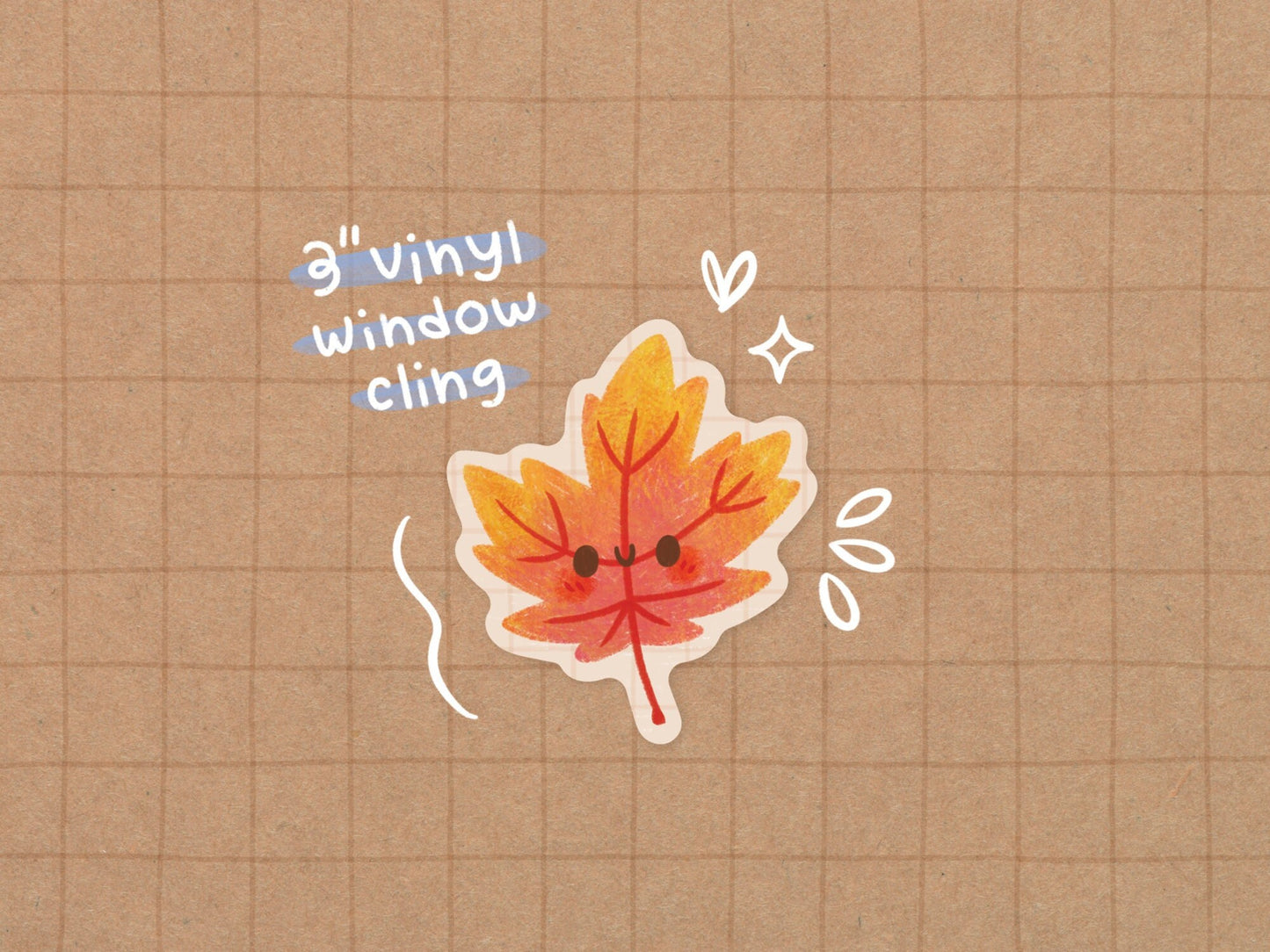 Fall Leaf Window Cling
