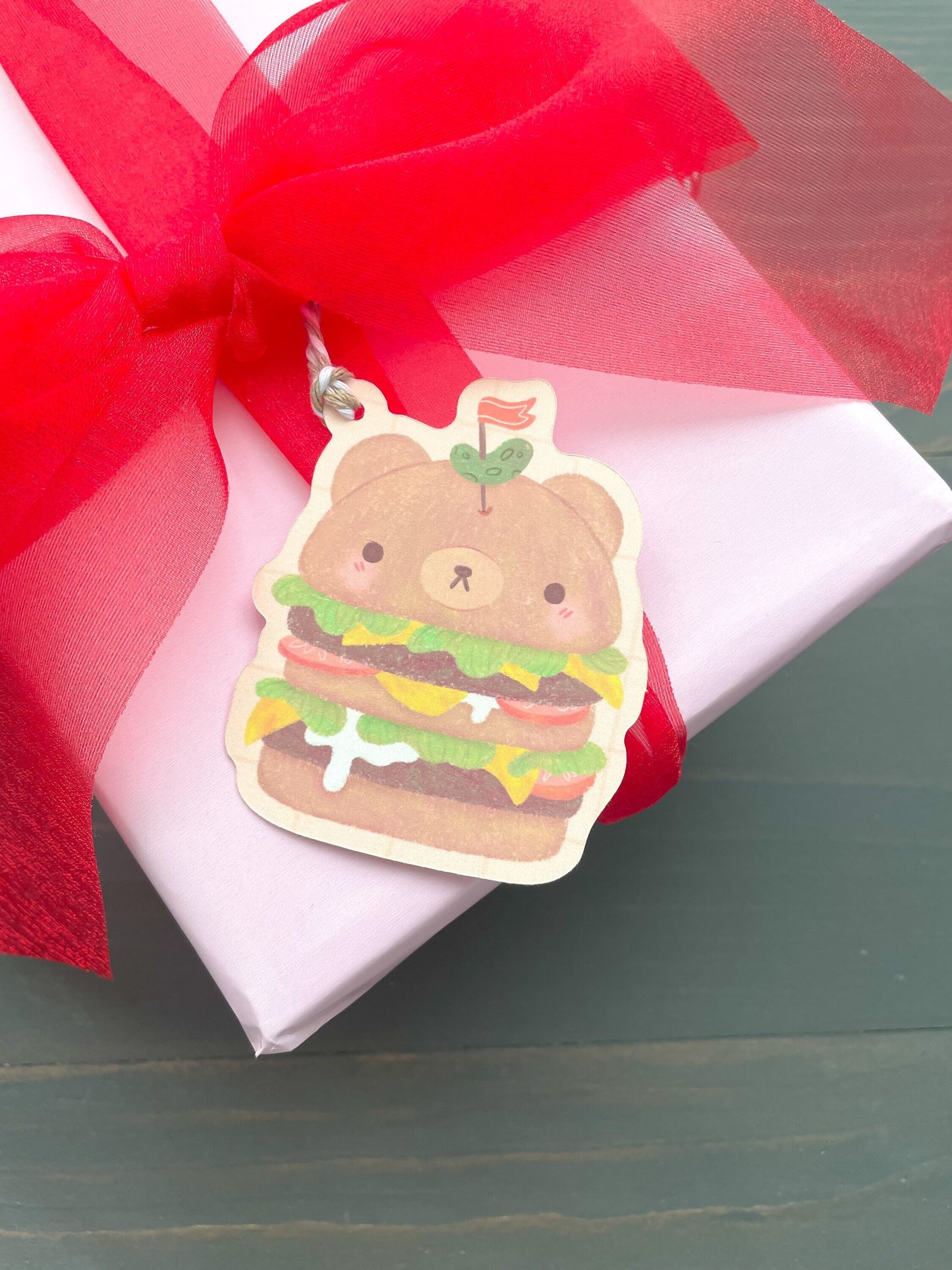 Hamburger Bear Gift Tag Pack