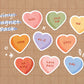 Anti Conversation Hearts Magnet Pack