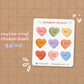Anti Conversation Hearts Mini Sticker Sheet