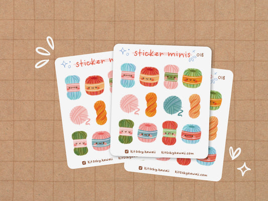 Yarn Mini Sticker Sheet