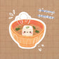 Miso Soup Vinyl Sticker
