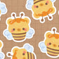 Bumble Bee Bear Cake Vinyl Sticker