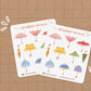 Umbrella Mini Sticker Sheet