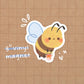 Bumble Bee Vinyl Magnet
