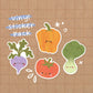 Vegetable Vinyl Sticker Pack A