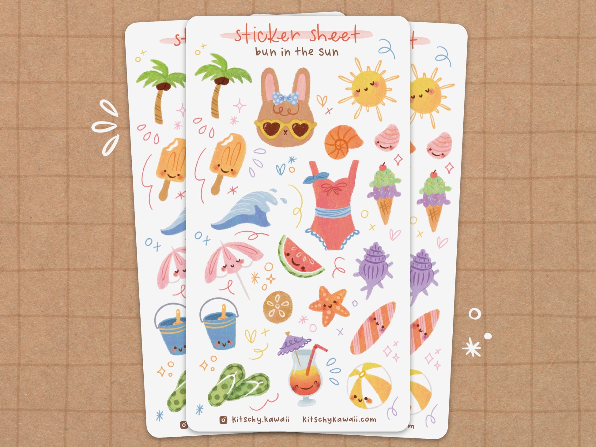 Summertime Journal Stickers