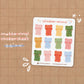 Gummy Bear Mini Sticker Sheet