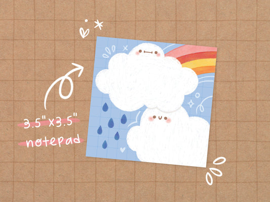 Rainbow Cloud Notepad