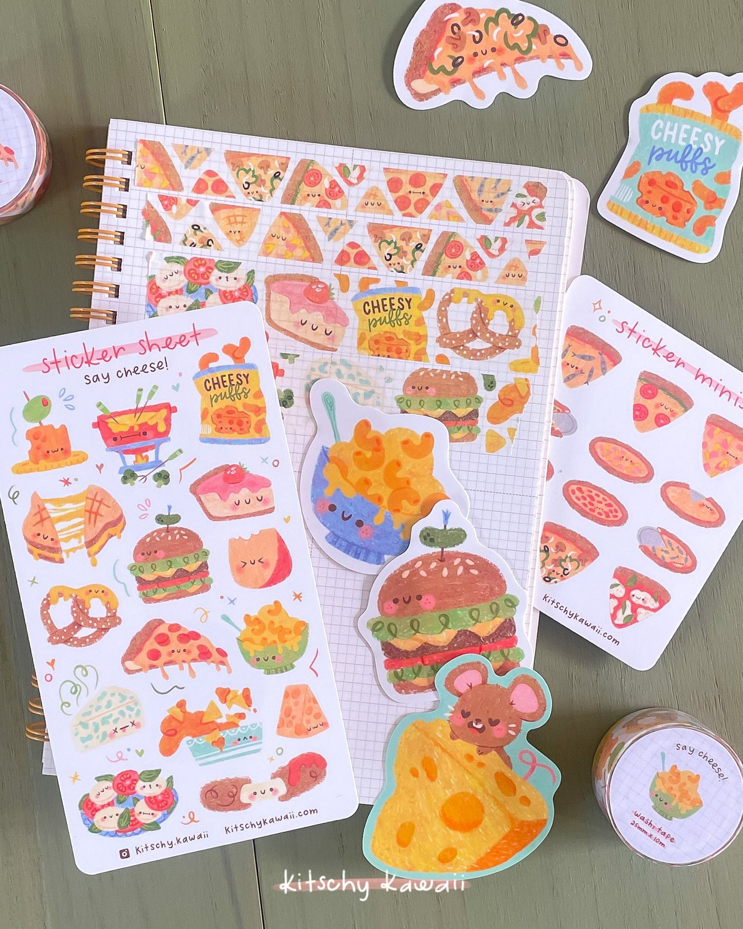 Cheese Sticker Sheet