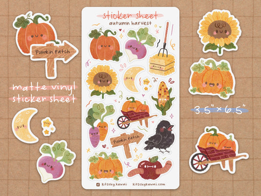 Autumn Harvest Sticker Sheet