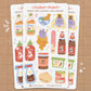 Asian Snacks 2 Sticker Sheet