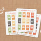 Hot Sauce Mini Sticker Sheet