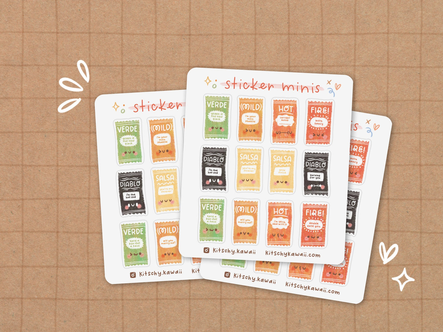 Hot Sauce Mini Sticker Sheet