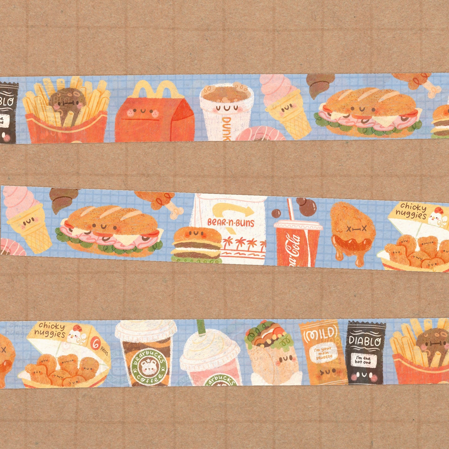 Fast Food Washi Tape